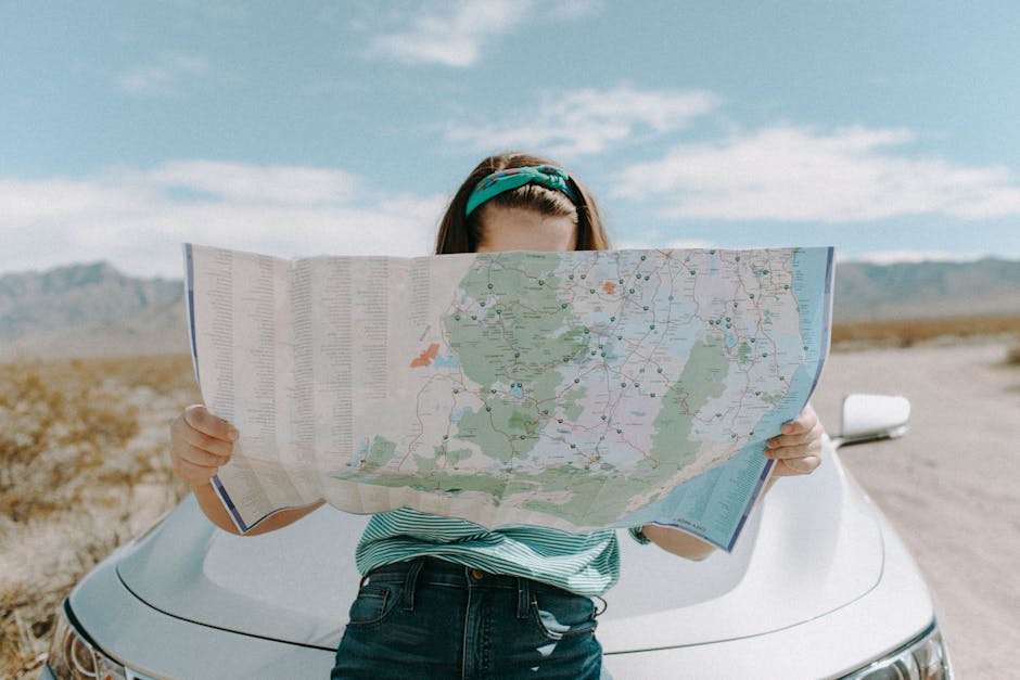 Mappa di viaggio e pianificazione dell'itinerario
